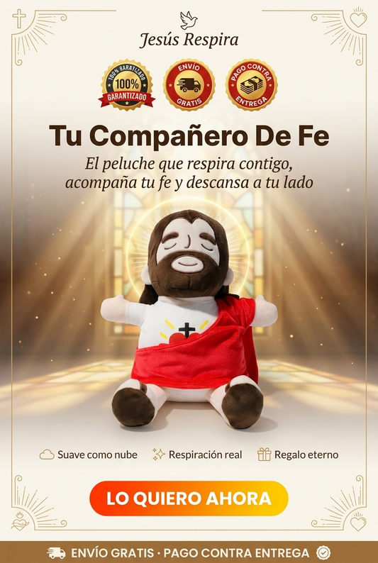 Muñeco Jesús Respira — Peluche Religioso de Compañía