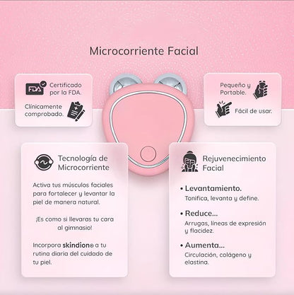 SKINDION PRO® ORIGINAL-  MICROCORRIENTE REAFIRMANTE |+GEL HIDRATANTE CONDUCTORA+ GUIA COMPLETA CUIDADO FACIAL EN CASA 🎁