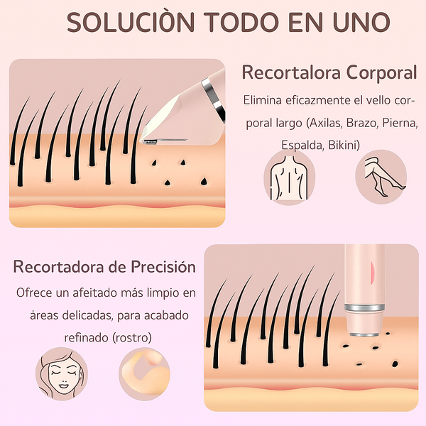 Depiladora Eléctrica Doble Cabeza