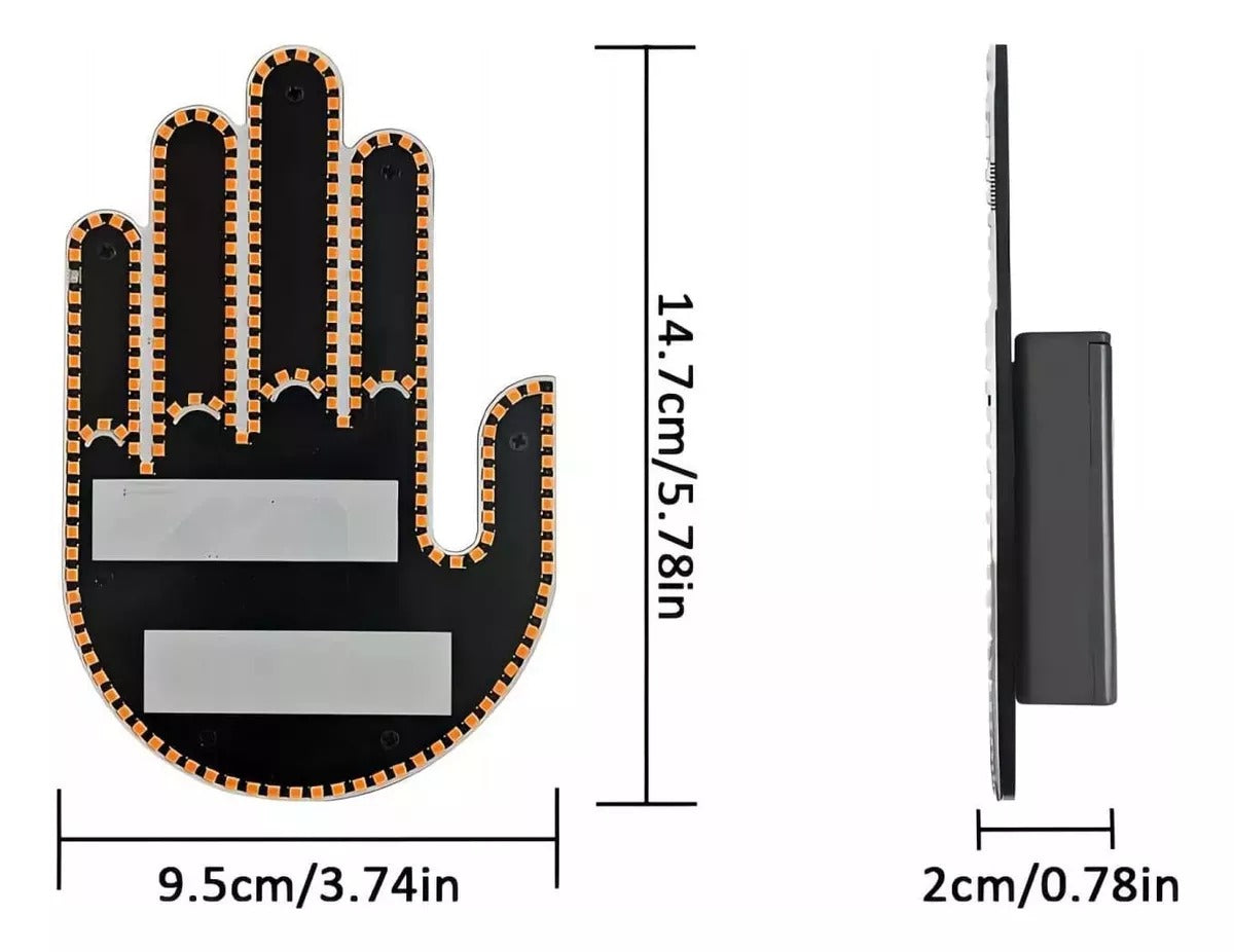 LUMINADRIVE® -SEÑAL DE MANO LED PARA AUTO