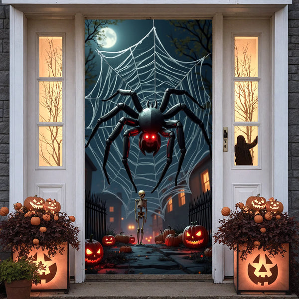 Fondo Terrorífico de Halloween para Puertas 🎃🚪💀