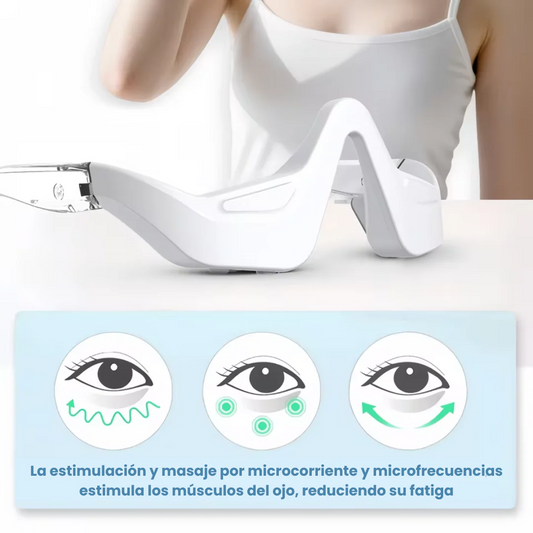 LUME® Masajeador De Ojos Ems Con Luz Roja